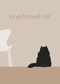 long-haired cat*latte