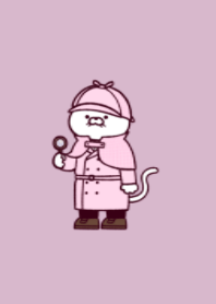 Detective cat.(dusty colors09)
