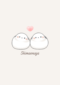 シマエナガ カップル -ベージュ-
