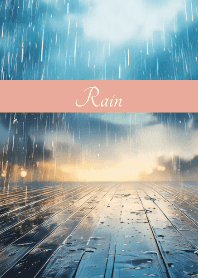 Rainy Road on pink & blue