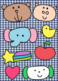 (LILO FRIENDS THEME(navy check))