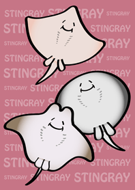 Happy stingray world(rose pink)