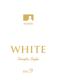 Simple Style -WHITE- no.9