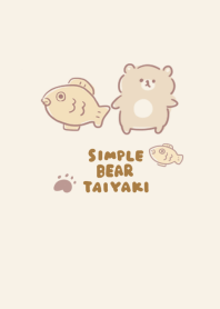 simple Bear Taiyaki beige.
