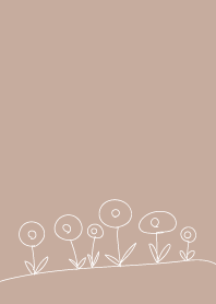 Beige flower field g