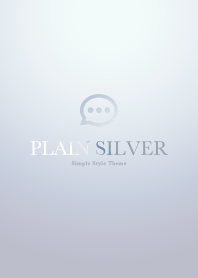 Plain Silver Blue