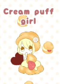 Cream puff girl