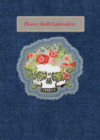 Flower Skull Embroidery 19