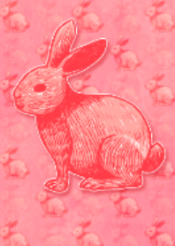 Chic antique rabbit ver.red