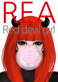 Rea!Red devil girl