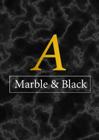 A-Marble&Black-Initial