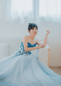 blue flower fairy princess