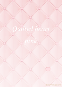 Quilted heart pink