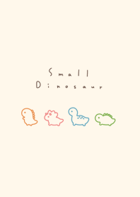 Small Dinosaur 2 /green pink beige