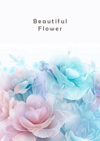 Beautiful Flower-PINK&BLUE 17