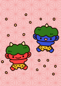 Setsubun and demons. Japanese events.