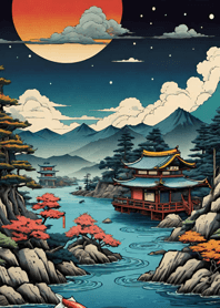 Ukiyo-e Fishing VyglH