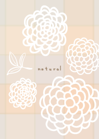 white line round flowers leaves26 Japan