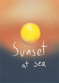 Sunset at sea