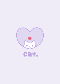 แมว ดอกทิวลิป [สีม่วง]