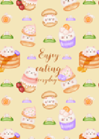 Cute cat and sweet | enjoy eating!