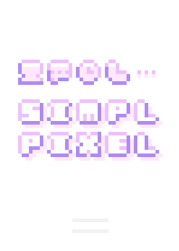 SIMPL PIXEL :purple white