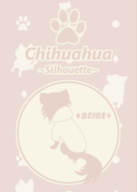 ♦Chihuahua ~Silhouette~BEIGE♦