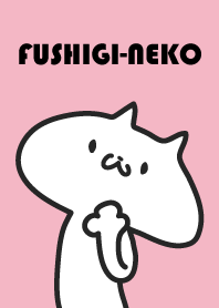 Strange  white cat