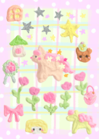 Pony and Roses - purple