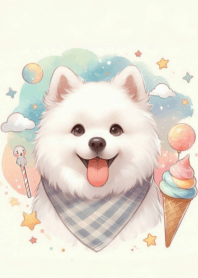 Cute Samoyed fat body n.12