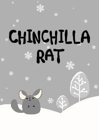 Chinchilla rat winter theme