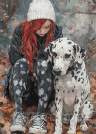 Friend in Fallen Leaves