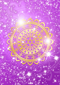 Mandala Glitter Purple