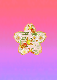 Japanese cherry goldfish red