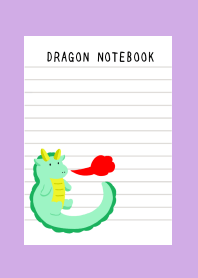 DRAGON NOTEBOOKj-PURPLE