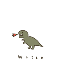 真っ白ホワイトとゆる恐竜。