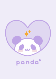 Panda Glitter - Purple