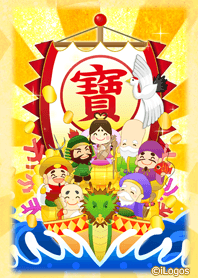 新年の福を運ぶ開運七福神
