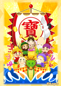 The Seven Deities Of Good Fortune Theme Line Line Store