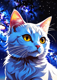 Night Moon Star Cat E6F81d