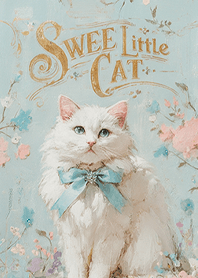 Pastel Blossom Ribbon Kitty