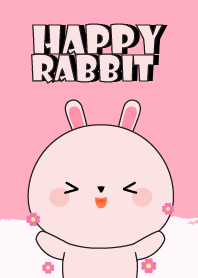 Love Happy Pink Rabbit theme
