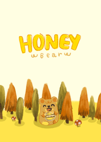 Honey Bear in the woods