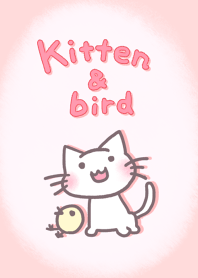 Kitten and Bird