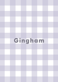 Gingham Plaid - pastel purple