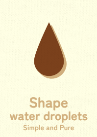 Shape water droplets Terrarose