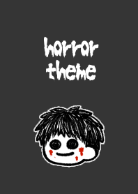 theme of horror.(boy)