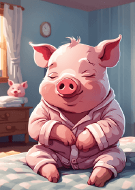 little pig sleeping theme
