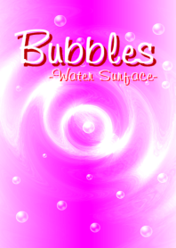 Bubbles-Water Surface-Pink