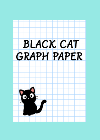 BLACK CAT GRAPH PAPER-BLUE GREEN